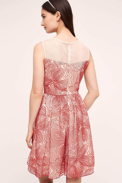 Renee Dress - Red Puff
